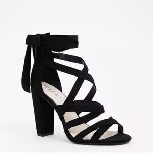 Torrid Black Strappy Heels